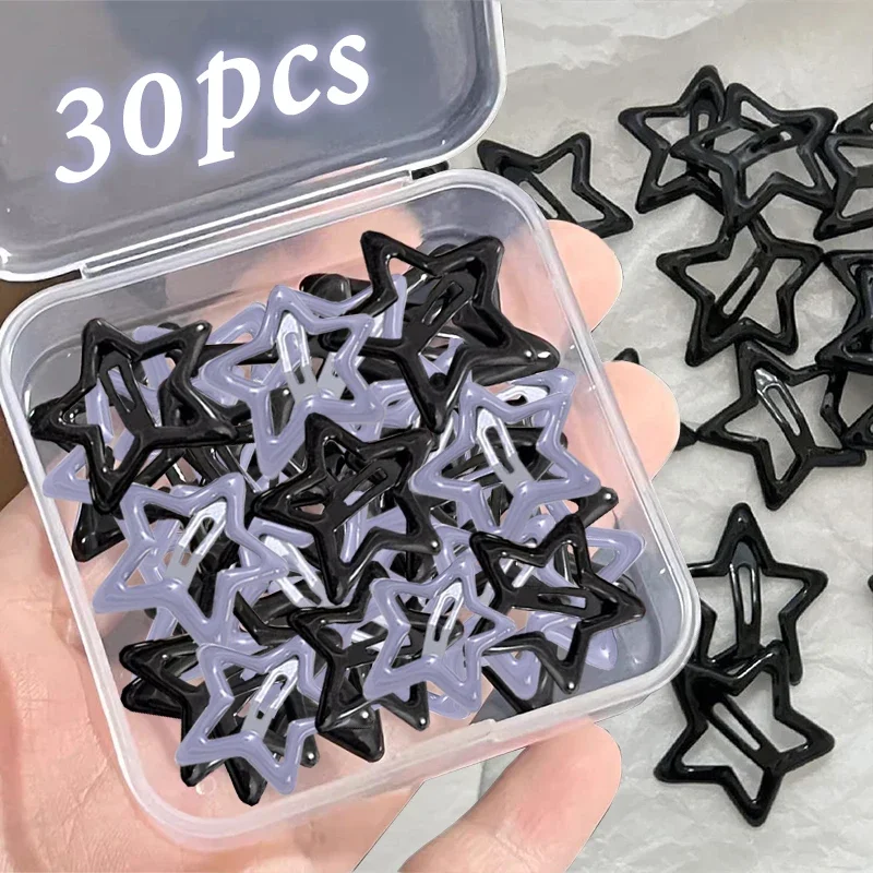 Harajuku Pentagramm-Haarklammer Hohlstern – Stylische Haarspange Für Frauen, Y2k Ästhetik