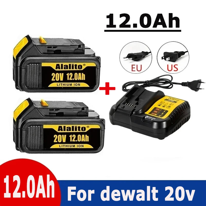 

Сменная батарея для Dewalt, 20 в, 12,0 Ач, перезаряжаемая батарея для электроинструмента Dewalt DCB200, DCB206, DCB207, DCB204
