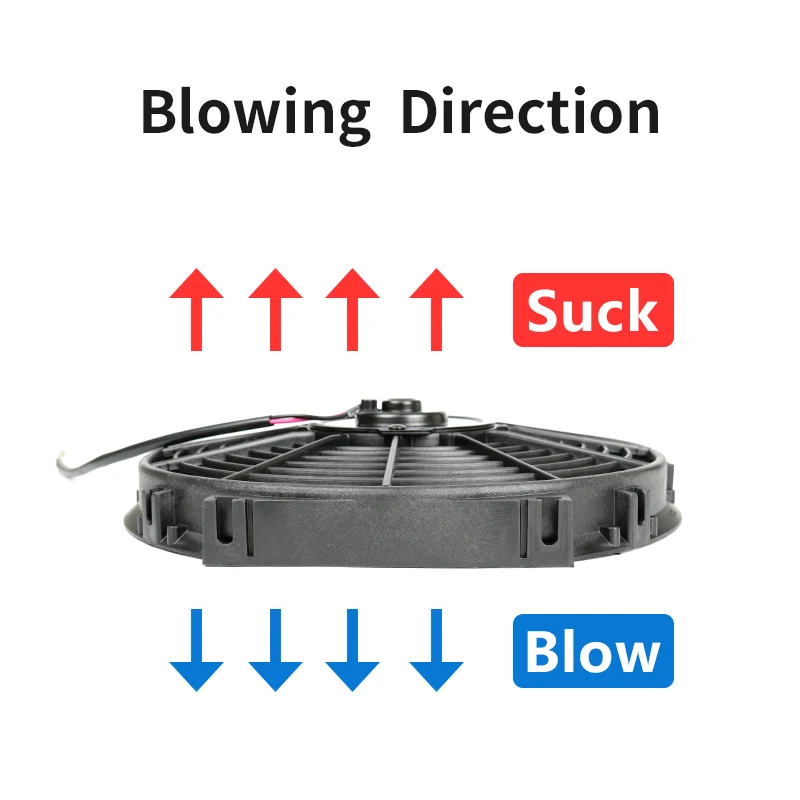 Refit Universal 12 Inch 12V 24V 80W  Car Air Conditioner Water Tank Electronic  Cooling Fan Motor Electric Cool Kit
