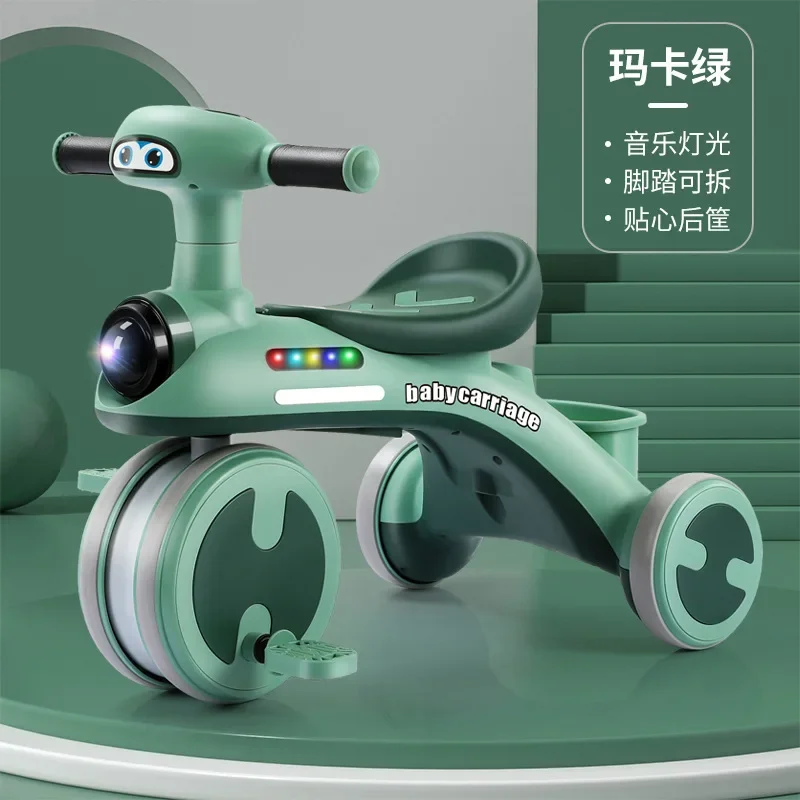 New Children's Tricycle Bicycle, 1-6 Year Old Baby Pedaling Bicycle Baby Sliding Bike Stroller
