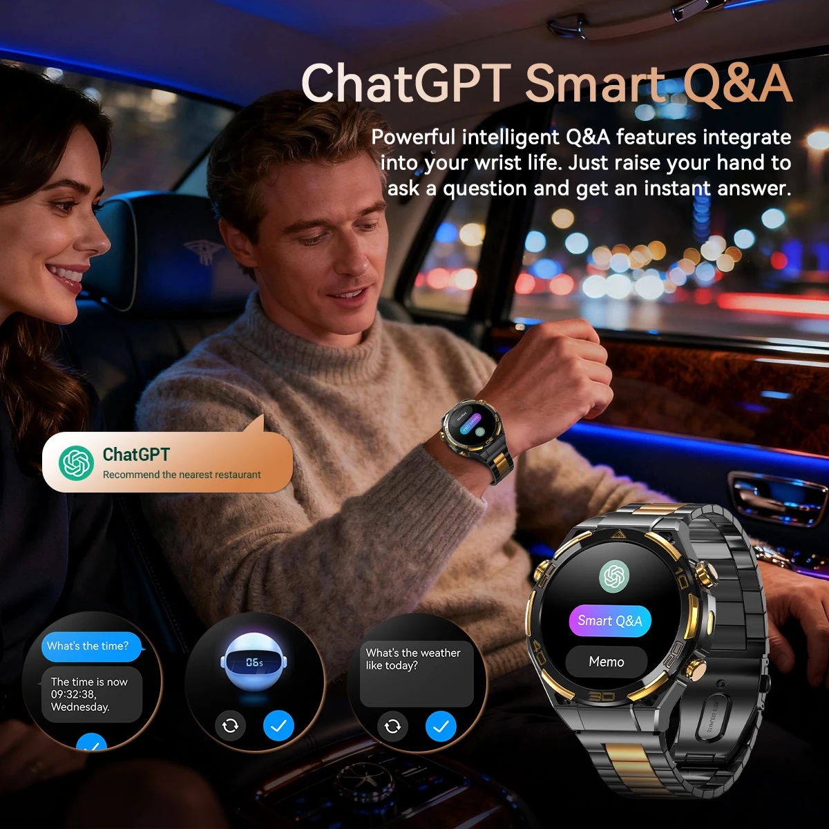 Blackview W90 Pro Smartwatch 1.43" AMOLED Display Up to 20 Days Battery Life,Bluetooth Calling,Heart Monitor,Smartwatch man