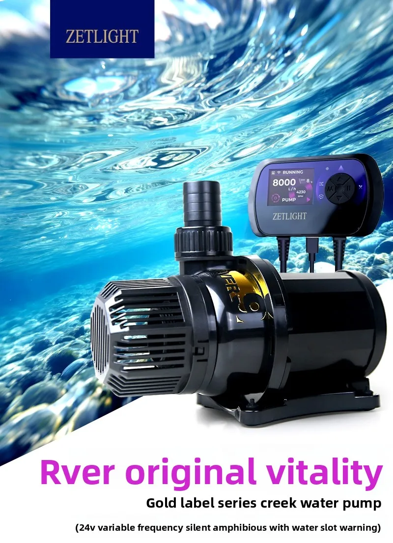 Zetlight 新しい水槽ウォーターポンプ WIFI 周波数可変水中ポンプ