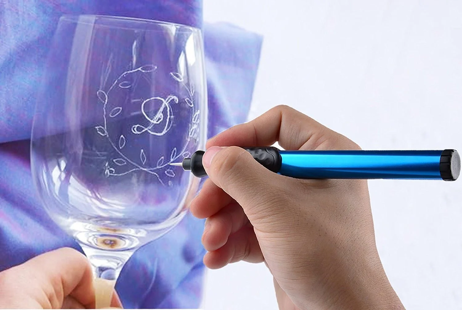 Electric Engraving Pen Carving Tool Cordless Precision Engraver for DIY Jewellery Making Metal Glass Wood Leather