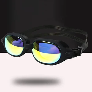 Очки для плавания для мужчин и женщин, силиконовые незапотевающие очки для плавания с регулируемым ремешком, с защитой UV400, без футляра