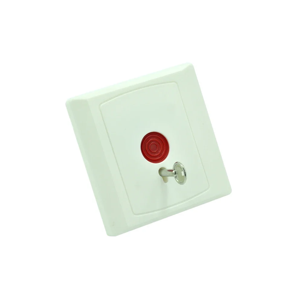 10Pcs Plastic Wired Emergency Button For Alarm System Key to Restoration NC NO Signal Optional GSM Alarm System Push