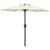 7.5ft Patio Umbrella, Outdoor Table Market Yard Umbrella with Push Button Tilt/Crank, 6 Sturdy Ribs, Patio Umbrellas 6