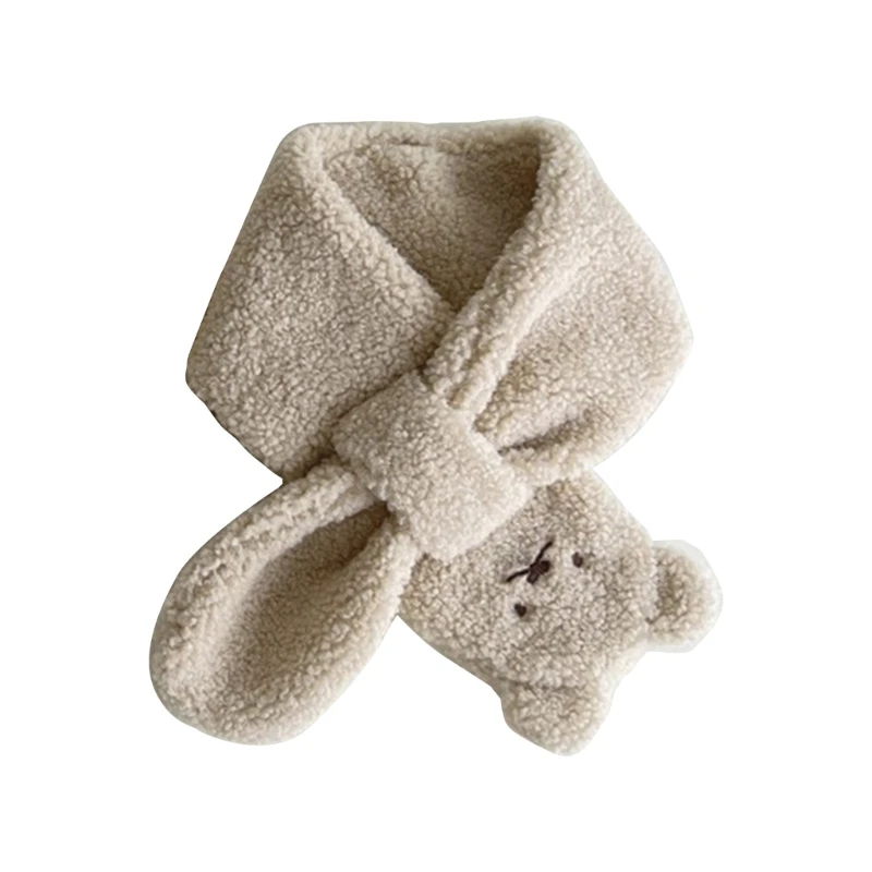 Boy Girls Bear Pattern Neckerchief Trendy Baby Neck Scarf Comfortable Muffler
