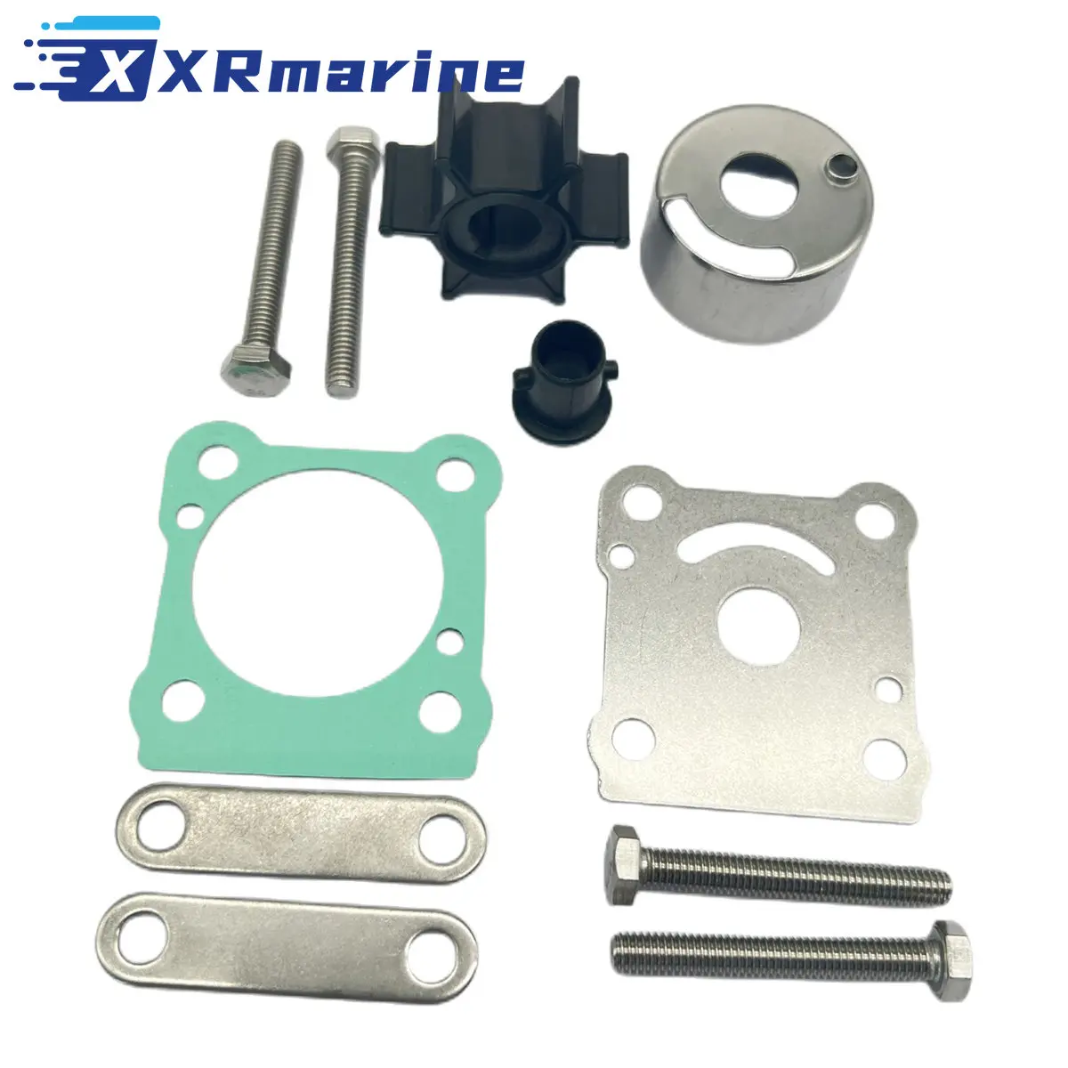 Water Pump Impeller kit 6G1-W0078-00 for Yamaha 2 Stroke 6HP 8HP Outboard Motors 6G1-W0078-01 6N0-W0078-A0 18-3460 646 44352 water pump impeller for yamaha 2 hp outboard motors 646 44352 01 646 44352 01 00 18 3072