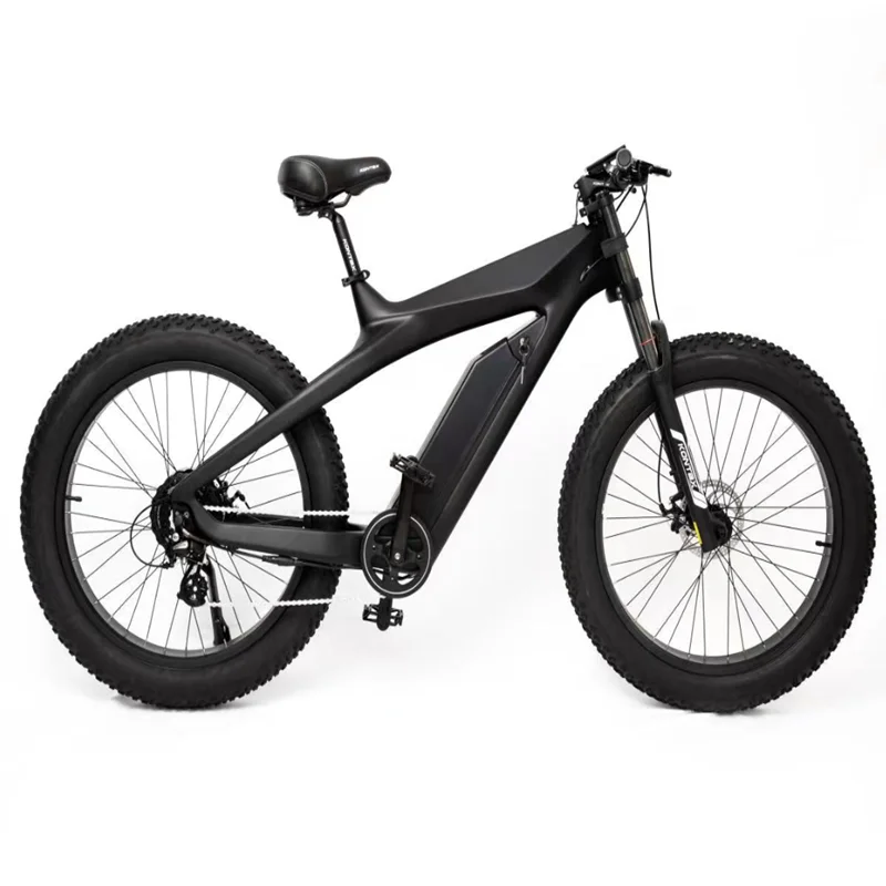 Carbon Fiber Variable Speed Booster E-Bicycle, 20-26 in x 4.0