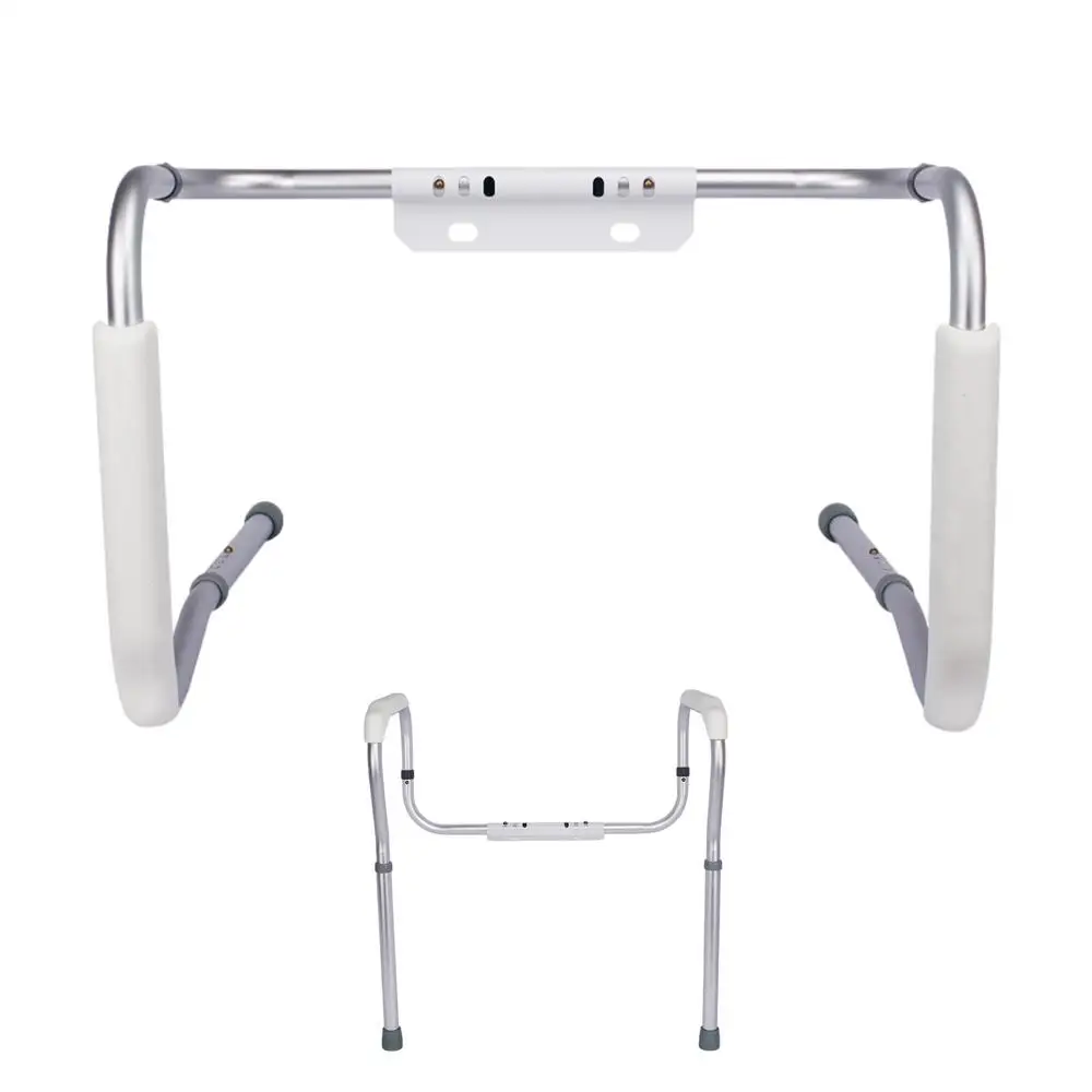 Description Picture 6 of itemToilet Rails Multiusage Bathroom Safety Frame Adjustable Easy Assembly Anti Slip Toilet Grab Bar With Handle home supplies