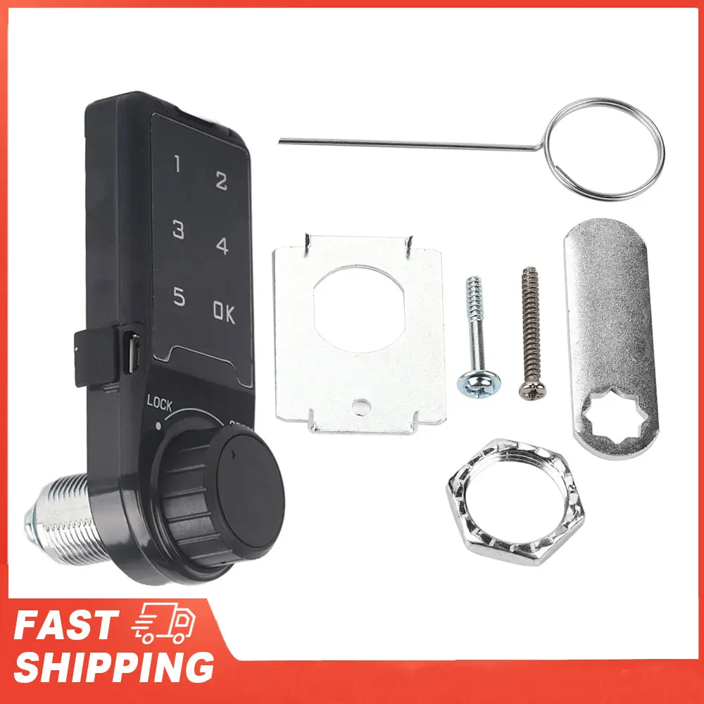 ล็อคแบบใช้รหัสไฟฟ้า ปุ่มกดรหัสผ่าน ล็อคแบบใช้กุญแจ ล็อคตู้เซฟอิเล็กทรอนิกส์แบบดิจิตอล ล็อคตู้เก็บของแบบใช้รหัส ล็อคแบบใช้บัตร RFID 1