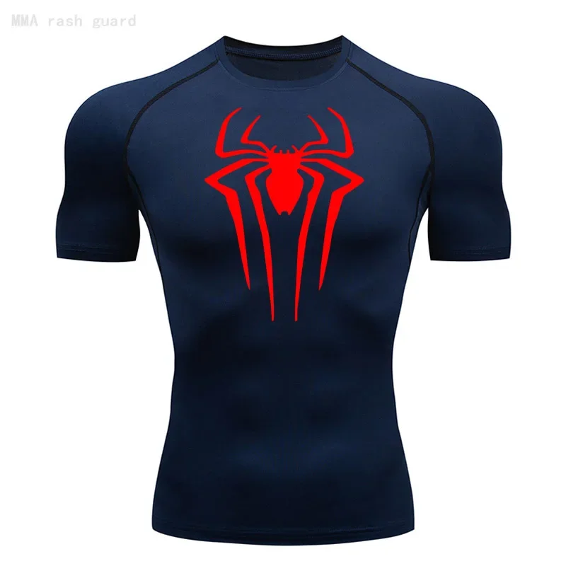 La Nuova Maglietta Da Uomo A Maniche Corte Estiva Traspirante Quick Dry Sports Top Bodybuilding Track Suit Compression Shirt Fitness Men
