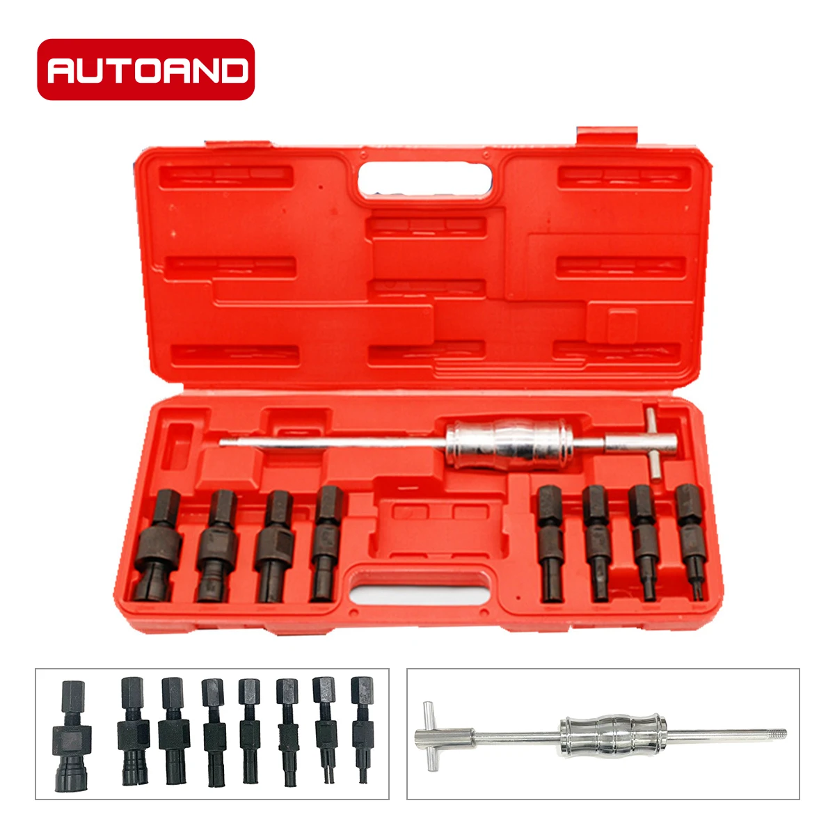 

9Pc Blind Hole Slide Hammer Pilot Bearing Puller Internal Extractor Removal Kit 8-32MM Car Disassembly Tool Repair Tools