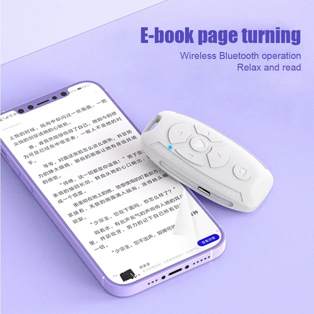 Recharegable Bluetooth Remote Control Button Wireless Controller Selfie Camera Stick Shutter Release For Phones e-book Page Turn, camera remote shutter button,camera remote shutter release