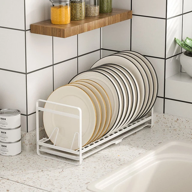 Kitchen Cabinet Organizer Rack Bowl and Plate Storage Dish Racks Cabinet  Small Cabinet Built-in Rack Kitchen Bowl Rack Drain