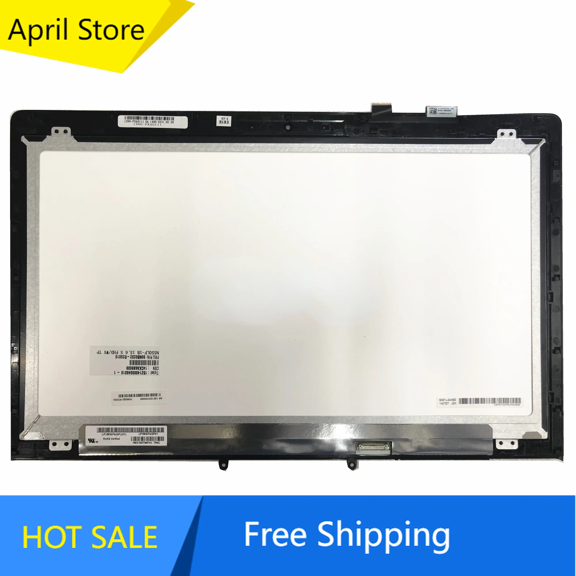 

ЖК-экран и дигитайзер в сборе для ноутбука ASUS N550LF FRU P/N: 90NB0232-R20010
