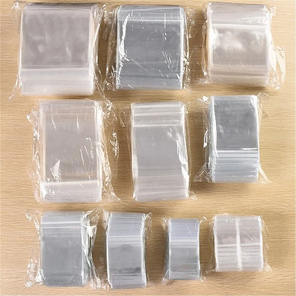 

New 10PCS/Lot Jewelry Storage Bags Resealable Transparent Plastic Bag For Necklaces Bracelets Rings Holder Jewelry Packaging Bag