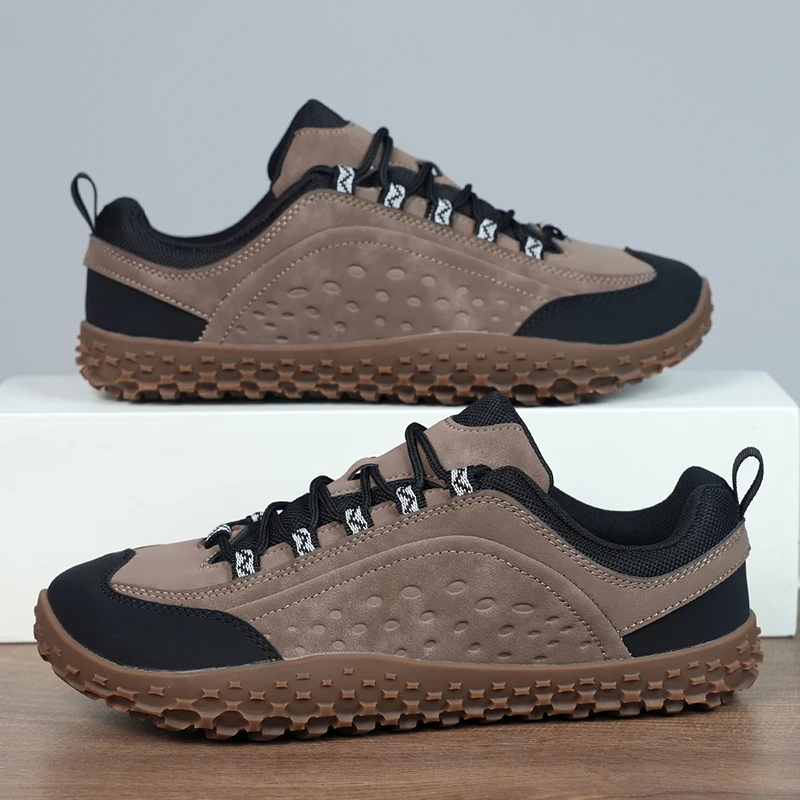 Mode Unisex Breitere Schuhe Atmungsaktive Mesh Männer Barfuß Breite zehen Schuhe Neue Wohnungen Weiche Null Tropfen Sohle Breiter Kappe turnschuhe Große Größe – Detail 13