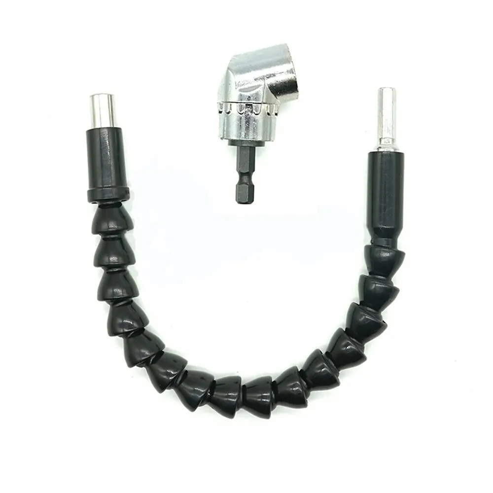 105 Degree Turning Screwdriver Joint Electric Drill Attachment 300mm Universal Flexible Shaft Connecting Rod Sleeve Tool Set