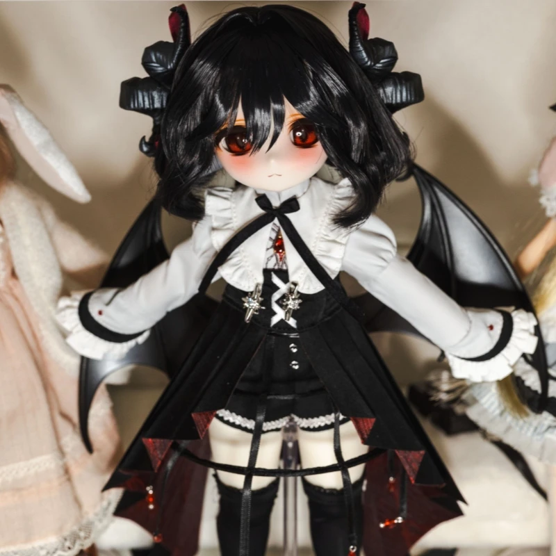 공식 Tinyfox Dark God Grafa Mjd 1/6 스케일 관절형 인형 기념일 스타일 풀 세트 2d 수집 모델 소녀의 생일 선물