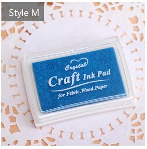 Mr Paper 15 Colors Inkpad Handmade DIY Craft Oil Based Ink Pad for Fabric Wood Paper Scrapbooking Ink pad Finger Painting M