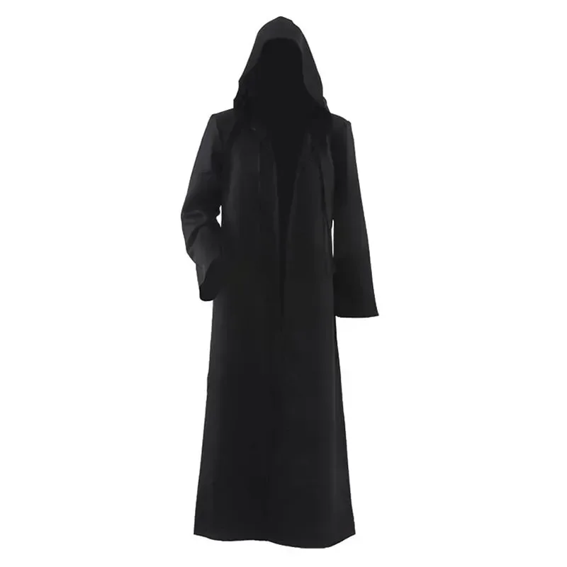 Bata De Halloween Con Capucha Para Hombre – Disfraz De Capa Negra O Marrón, Cosplay, Carnaval, Mardi Gras, Tallas L, XL, XXL Bata Con Capucha Cosplay