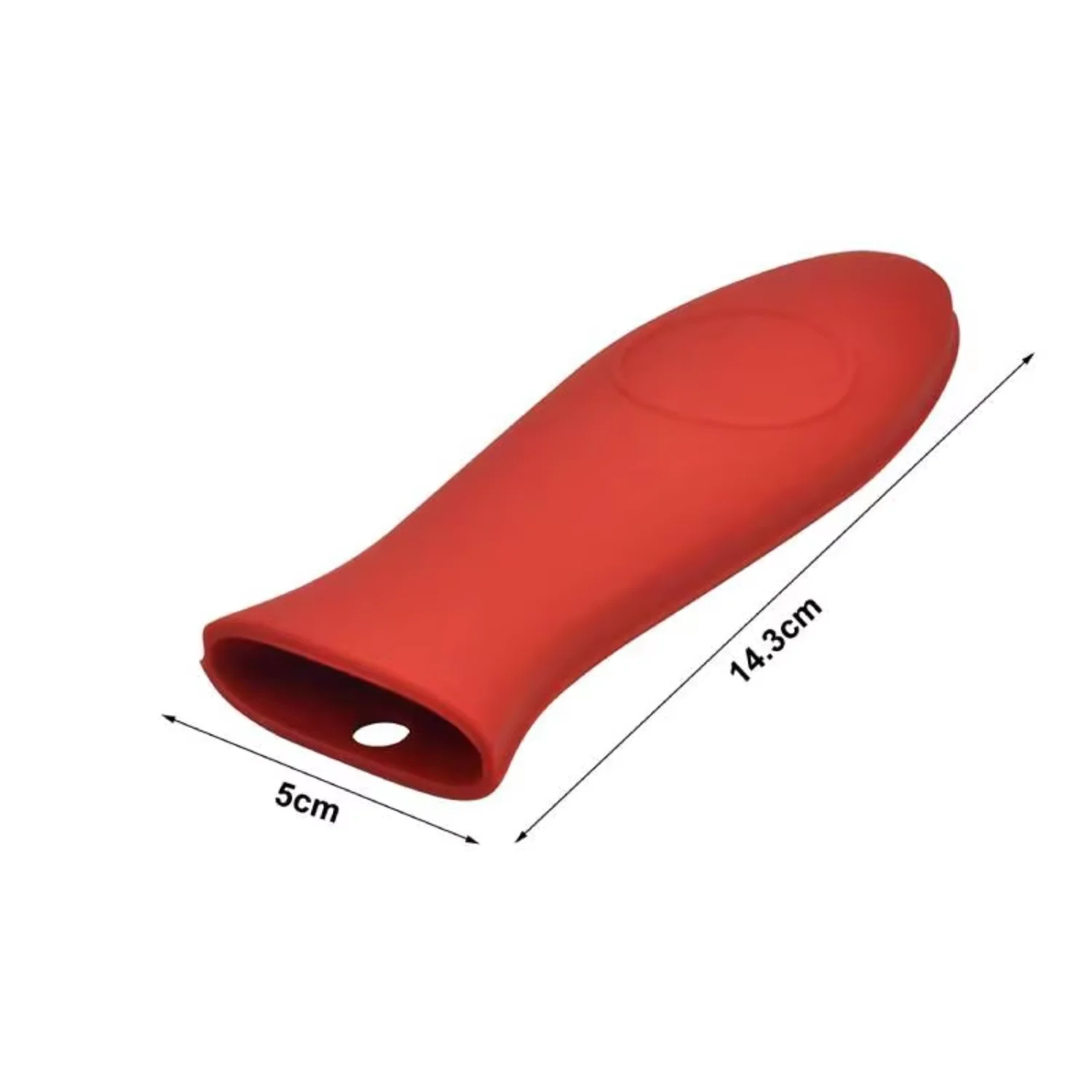 Silicone Hot Handle Holder Heat-resistant Pot Holder Cast Iron Frying Pan Cover Auxiliary Handle Sleeve 1개