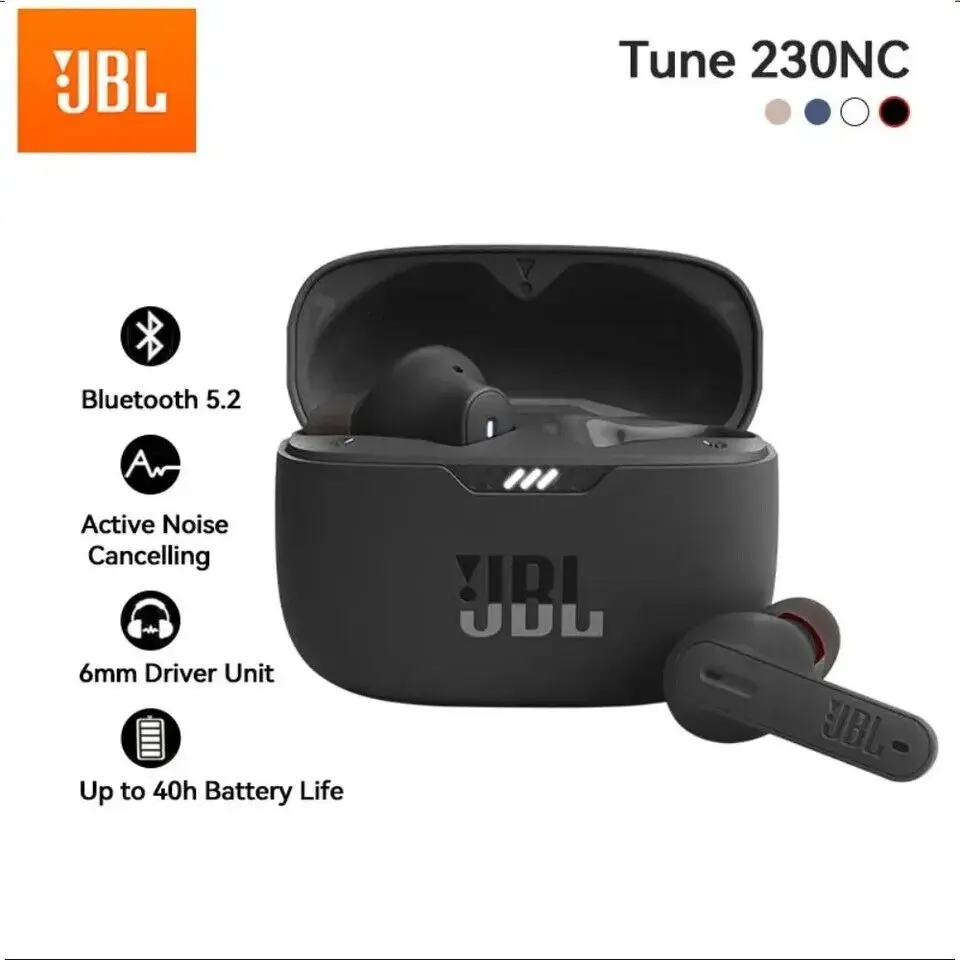 Originale Hk Edition Jbl Tune 230Nc Tws Cuffie Bluetooth Wireless Gioco Sportivo Cuffie Musicali Subwoofer Auricolare T230Nc