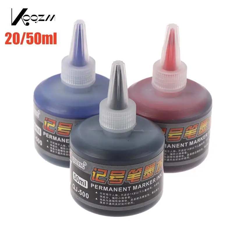 

1Bottle 20/50ml Refill Ink for Refilling Inks Whiteboard Marker Pen Black Red Blue 3 Colors School Office Supplies Dropship