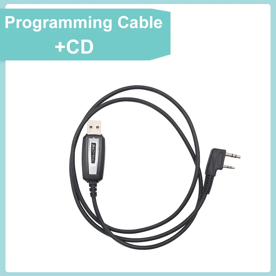 UV-K5 USB Programming Cable for Baofeng UV-5R Quansheng K6 UV5R Plus UV 13 UV 17 Pro Programming Cable Driver With CD Software 3