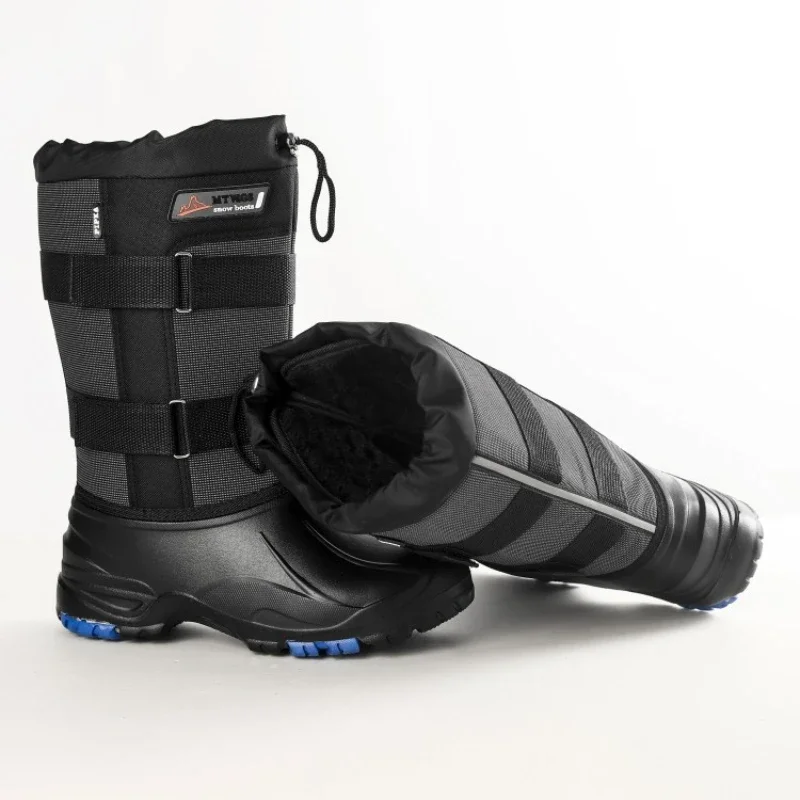 Winter Boots 2026 New Camouflage Snow Boots Men Shoes Rain Waterproof With Fur Plush Warm Male Casual Mid-Calf Work Fishing Boot - 3