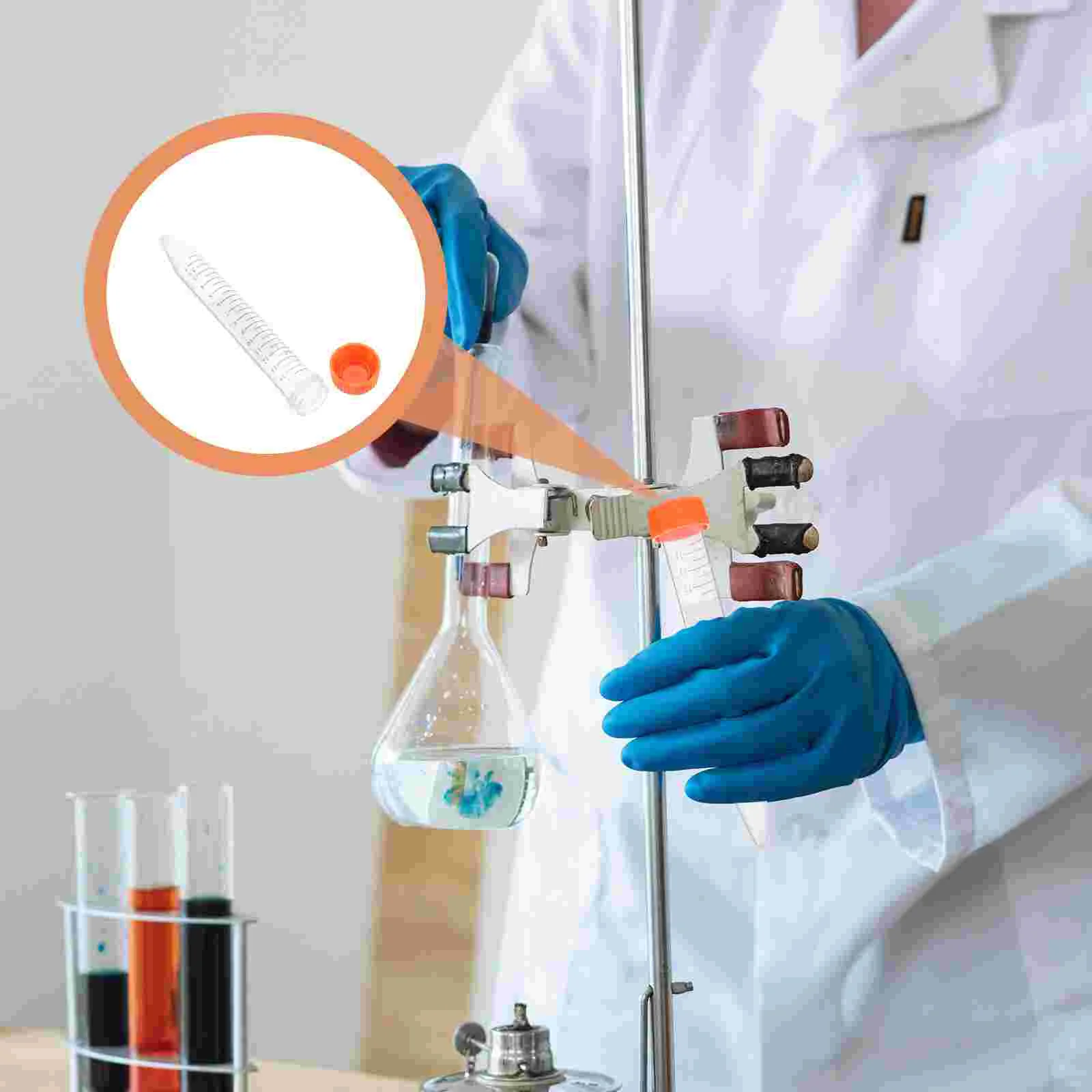 Centrifuge Tube 15ml 25Pcs Centrifugal Vials Science Centrifuge Test Tube Screw Cap Cone Bottom Sample Vial Laboratory Container plastic test tubes centrifuge tube