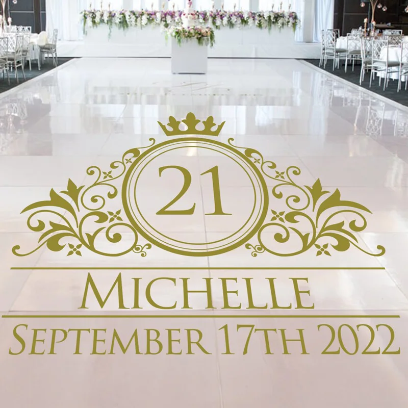 DanceFloorDecalWeddingFloorstickermuralsWeddingPartyFavors