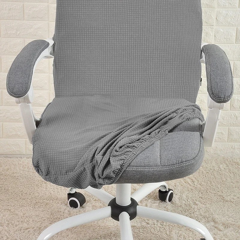 Office Chair Cover Water Resistant Jacquard Study Office Computer Chair  Cover Elastic Funda Silla Escritorio Armchair Slipcover