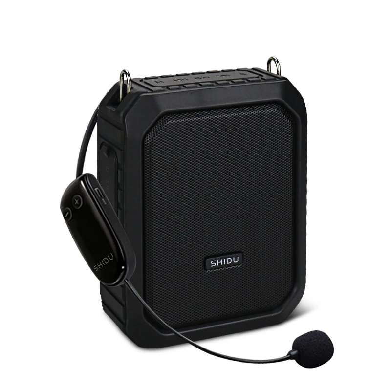Wireless Voice Amplifier Portable Voice Amplifier 18W UHF Microphone Waterproof Bluetooth Speaker 4400mAh Power Bank for Teachers