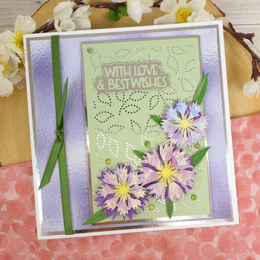 Plant Cornflower Flowers Metal Cutting Dies Embossing Folders For Card Making Crafts Diy Scrapbooking Accessories Die Cutter New