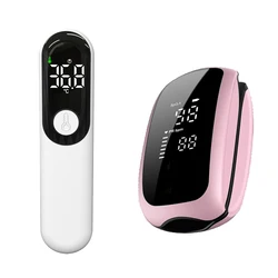 Rechargeable Child's Digital LED Display Pulse Oximeter with Strap and Lanyard (Set2)
