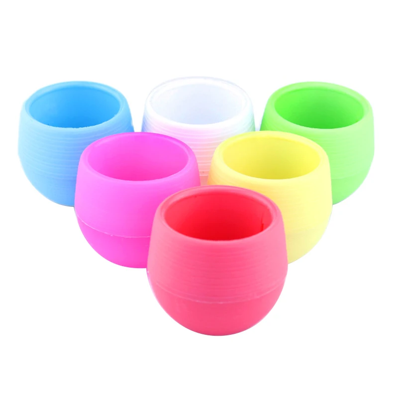Flower Pot 1pcs 7*7cm Mini Pp Resin Plastic Plant Small Flower Pot Colorful Mini Potted Plant Decoration Office Decoration