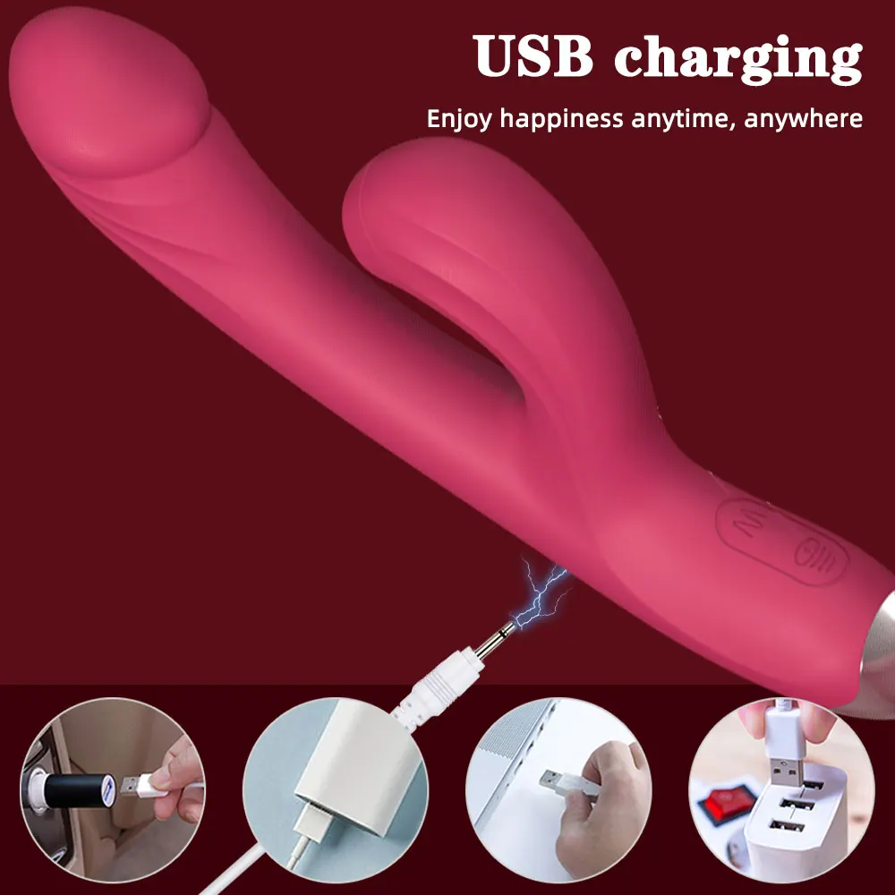 Vibrateur rabbit chauffant stimulation clitoridienne et point g_voghion.com