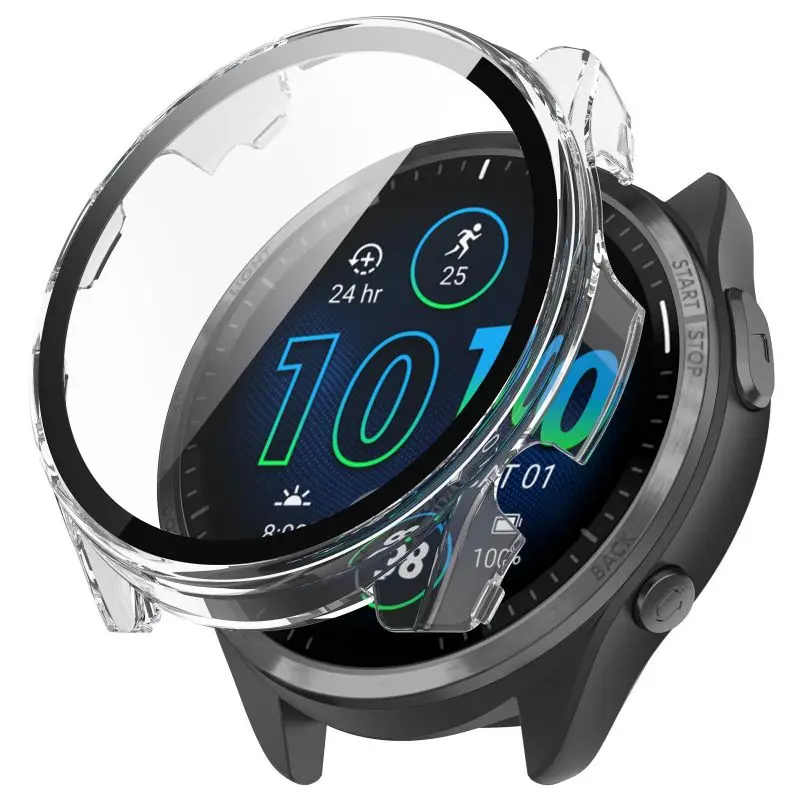 Premium Tempered Glass Smartwatch Case with Strap, Bumper Cover, and Screen Protector