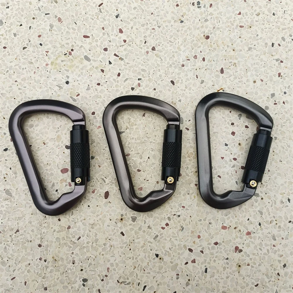 Climbing Carabiner Climbing Buckle Rock Climbing Mountain Landing 30kN High Altitude Operation Equipment Outdoor Aluminum Alloy Safety Hook