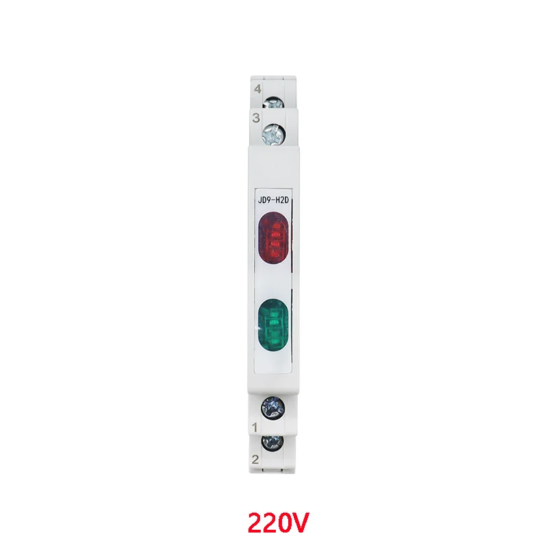 ตัวเลือกสินค้า ไฟแสดงสถานะ Din Rail 230V 50/60Hz โคมไฟคู่