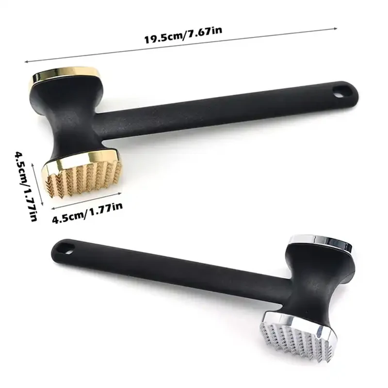 Meat Tenderizer Hammer Dual-Sided Kitchen Meat Mallet Non-Slip Grip Heavy Duty Metal Pounder For Tenderizing Steak Beef meat tenderizer meat hammer