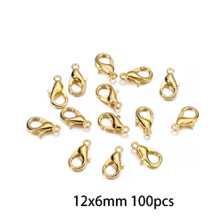 Vibrant Jewelry Making Kit: 300 - Piece Ring and Clasp Set for Creative DIY Projects (Clasp Gold)