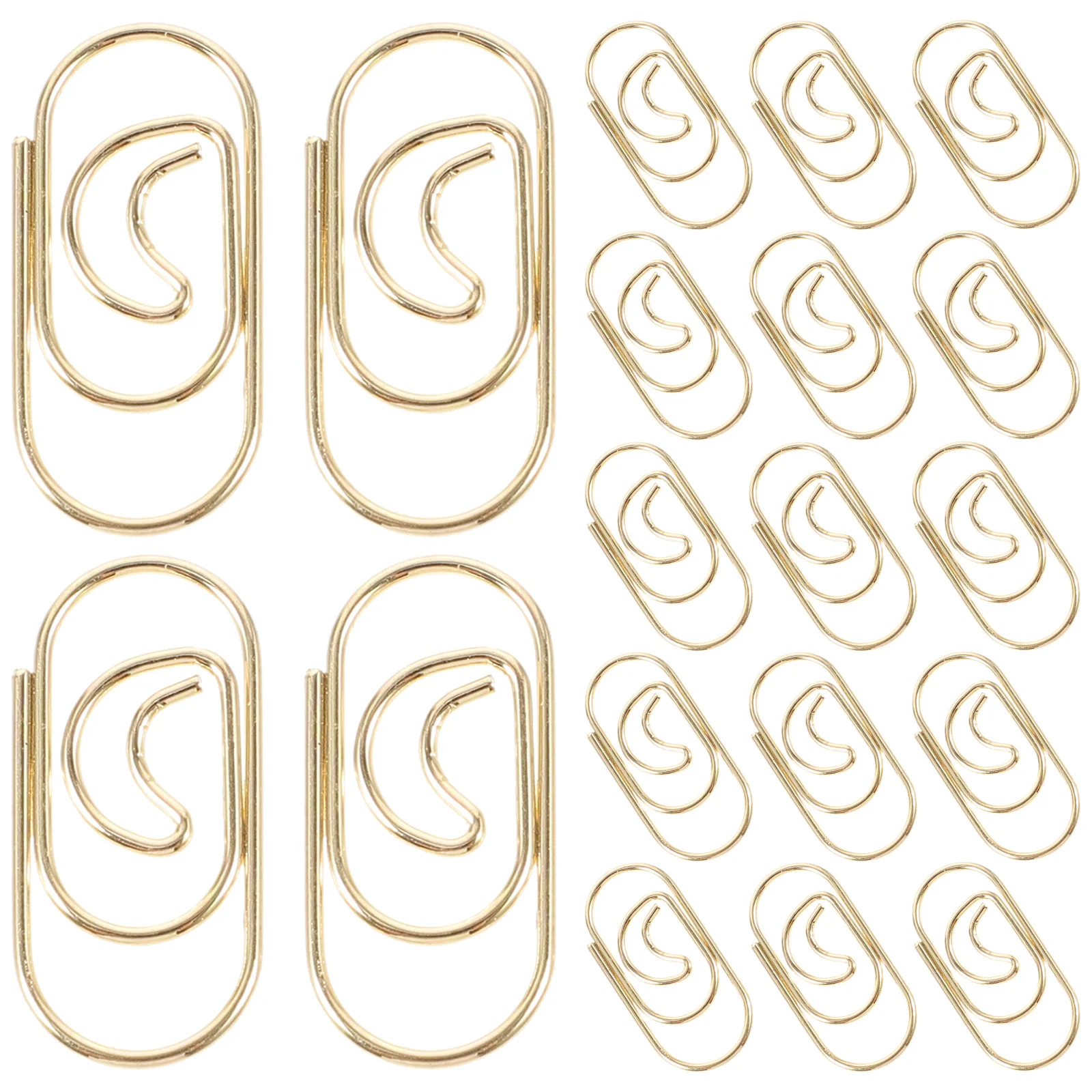 Clips Office Supplies Bookmark Holder 100pcs Package (rose Gold) Decor Document Paper deli 78510 rose gold clip bookmark binder paper clips stationery receipt holder office supplies stationery