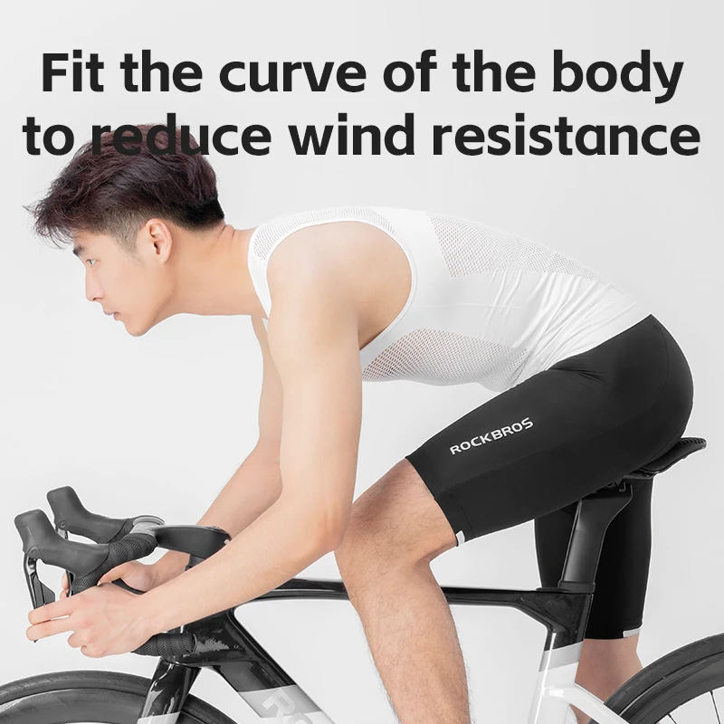 ROCKBROS Cycling Vest High Elastic Cycling Base Layer Sleeveless Bicycle Vest Quick Dry Undershirt Breathable Running Sport cycling underwear