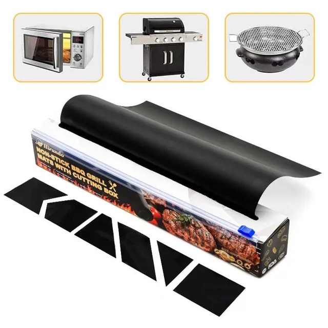 Hirundo Non-Tapic Bbq Grill Szőnyeg Vágó Doboz Sütőszőnyeg Főző Grillezés Hőkezelő Képesség Könnyen Tisztító Konyha - Image 6