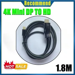 Ultra HD Mini DisplayPort to HDMI Adapter Cable - 1.8M - 1.8m (Black)