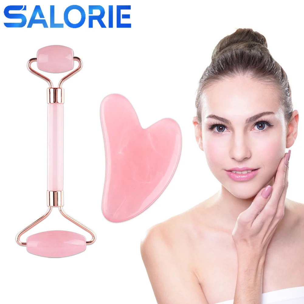 Gua Sha Body Massage Face Gouache Scraper Roller Set Face Lift Devices Natural Resin Beeswax Guasha Tools Health Relax Massager