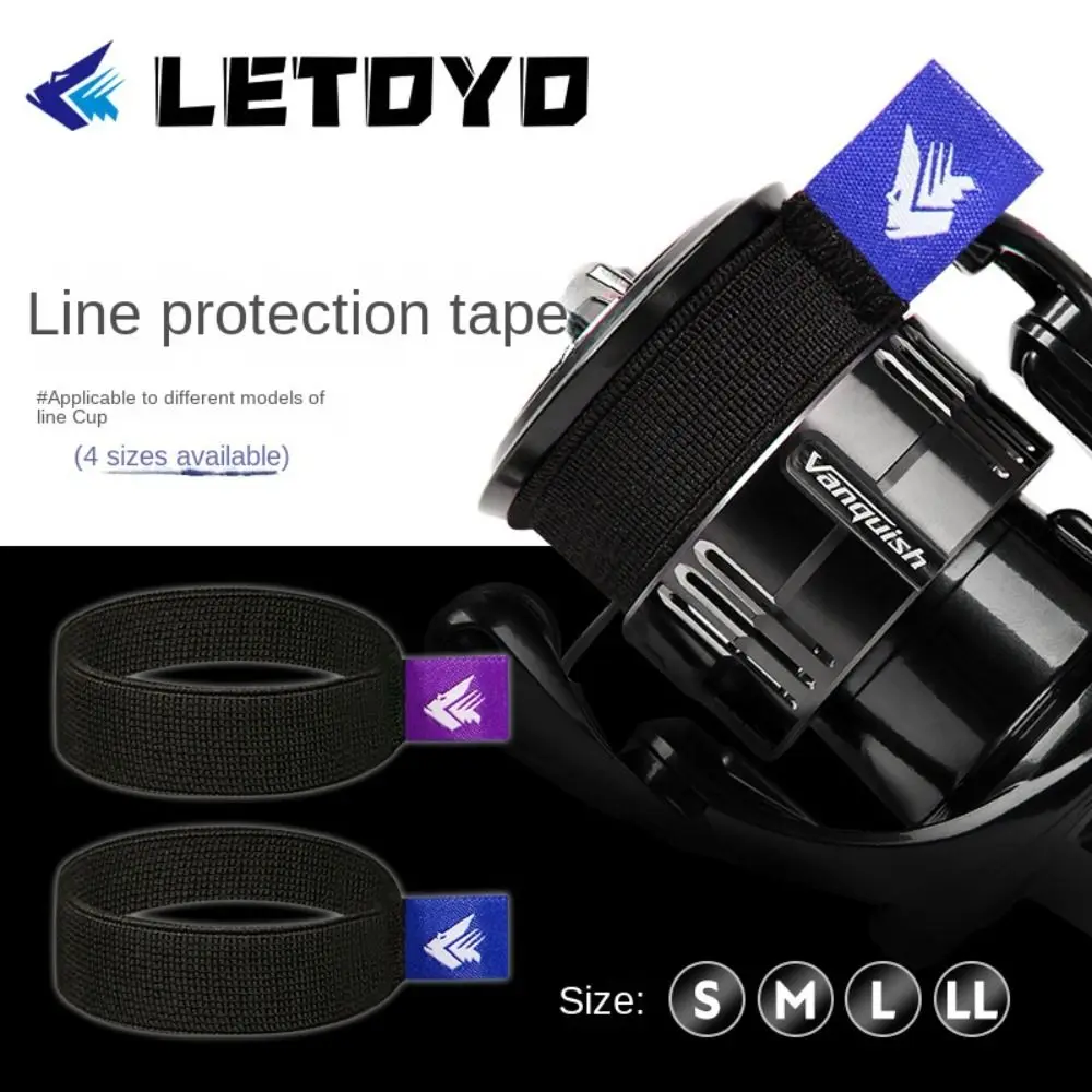 Fishing Accessories Fishing Tackle Fishing Tools Fishing Tool Fishing Reels Tools 4pcs/Set Fishing Spool Belt Fishing Reel Elastic Spinning Wheel Protection Belt Band Pole Holder Fastener Fish Tackle Tool